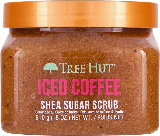 Amazon.com : Tree Hut Iced Coffee Shea Sugar Exfoliating & Hydrating Body Scrub, 18 oz. : Beauty & Personal Care