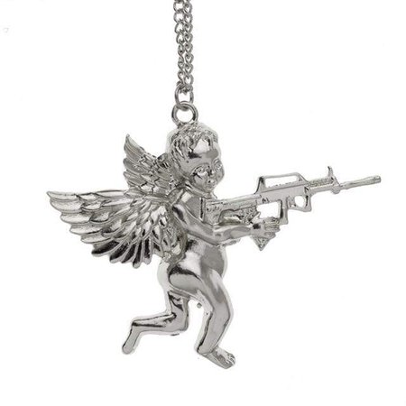 Large Angel Gun Necklace | Own Saviour