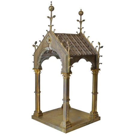 French Gothic Revival Religious Artifact, circa 1880s For Sale at 1stdibs