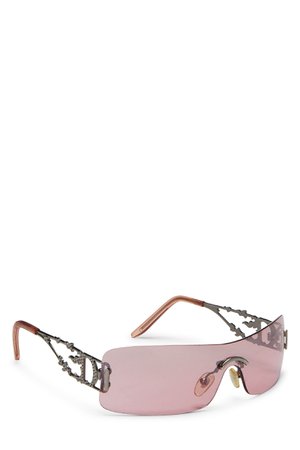 What Goes Around Comes Around Pink Acrylic Shield Sunglasses Visit $415.00*