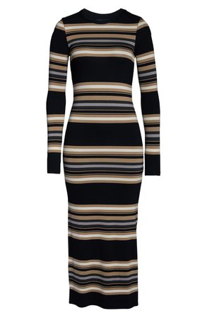 French Connection Sweet Stripe Long Sleeve Sweater Dress | Nordstrom