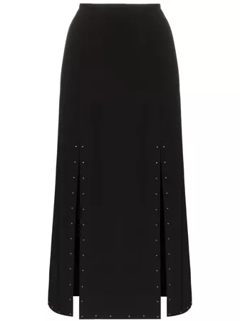 See By Chloé Studded Slit Midi Skirt - Farfetch