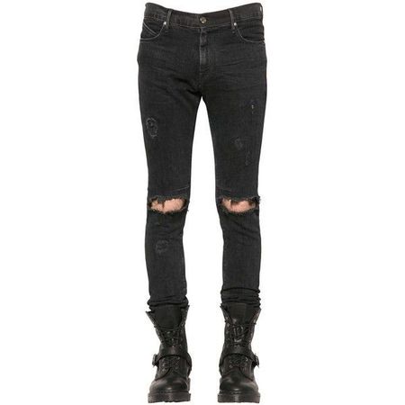 ripped black skinny jeans