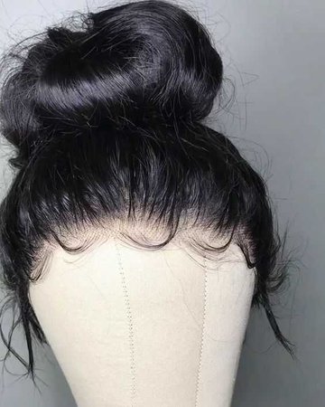 bun lace human wig