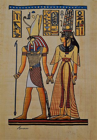 Egyptian Hand-Made Papyrus Painting