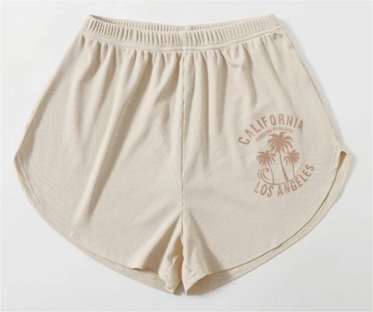 beige beach shorts