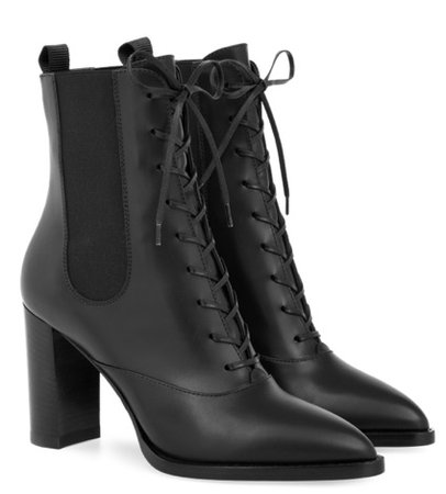 Black heeled Combat Boots