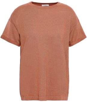 Metallic Cashmere-blend T-shirt