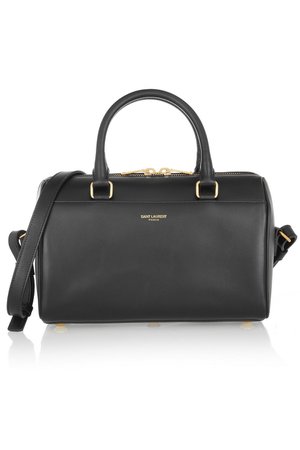 Black Classic Duffle mini leather bag | SAINT LAURENT | NET-A-PORTER