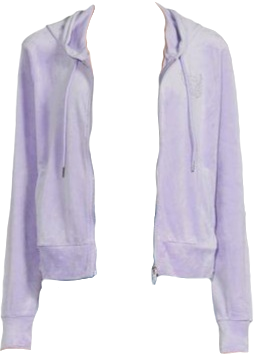 light purple velour angel rhinestone logo jacket