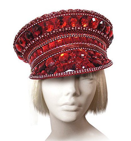 rave captain hat red
