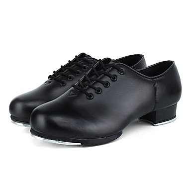 Men's Dance Shoes Cowhide Tap Shoes Heel Thick Heel Customizable Black / Performance / Practice 7223110 2019 – $1,021.30