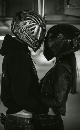 motorbike couple