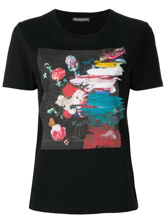 Alexander McQueen Paint Print T-shirt - Farfetch
