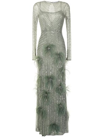 Rachel Gilbert Petunia sequin-embellished Gown - Farfetch