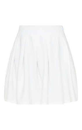 White tennis skirt