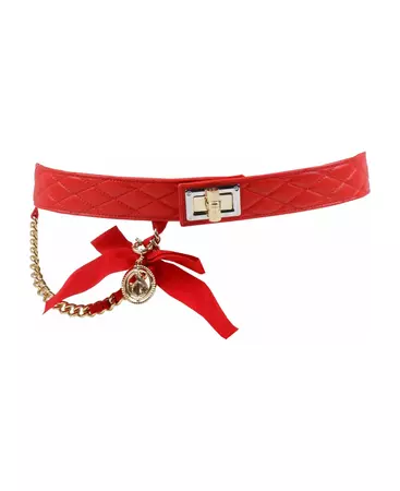 Lanvin Red Happy Quilted Belt | italist