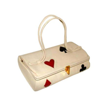 Card Suits Purse Handbag by Holzman For Sale at 1stDibs