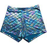 Amazon.com: pinda Sexy Summer Women Holographic Hight Waist Laced Up Shorts (L, 371GN): Clothing