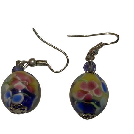 Womens Earrings Multicoloured Glass