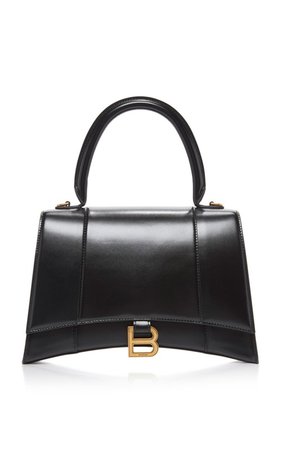 Medium Hourglass Calfskin-Leather Handbag by Balenciaga | Moda Operandi