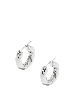 Loewe - Nappa twist earrings in sterling silver