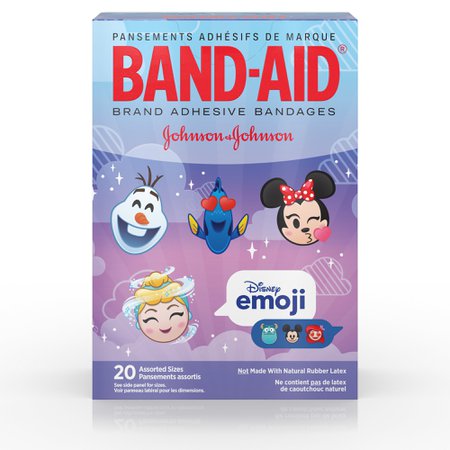 Band-Aid Adhesive Bandages, Disney Emoji Characters, Assorted Sizes 20 ct - Walmart.com - Walmart.com