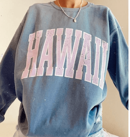 Preppy sweatshirt Hawaii