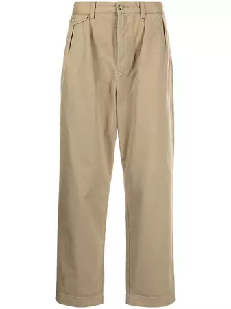 Polo Ralph Lauren pleat-detail Cotton Trousers - Farfetch