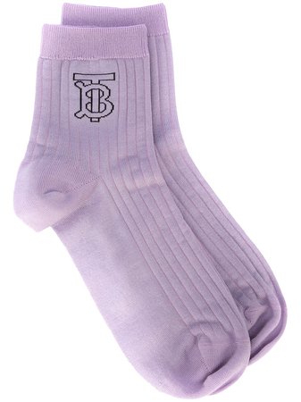 Burberry Monogram Intarsia Socks $55 - Shop AW19 Online - Fast Delivery, Price