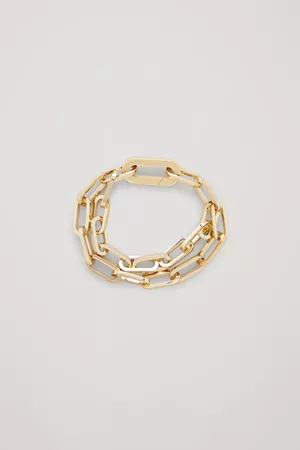 DOUBLE CHAIN BRACELET - gold - Jewellery - COS DK