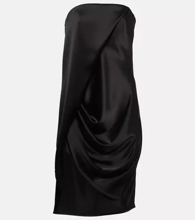Asymmetric Shirt Dress in Black - Loewe | Mytheresa