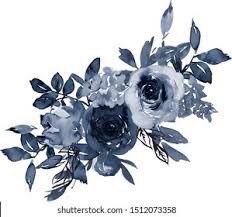 blue grey navy flower - Google Search