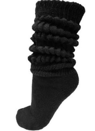 black slouch socks