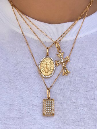 Gold Jesus Necklace – Nialaya Jewelry