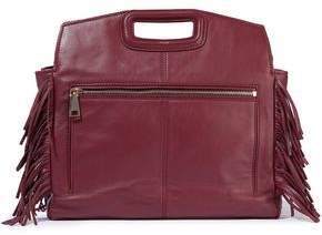 M Fringed Quilted Leather Shoulder Bag