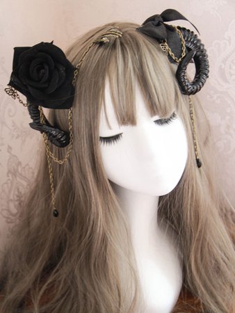 gothic lolita hair horns