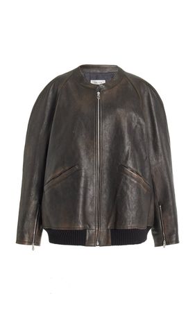 Kengia Oversized Leather Jacket By The Row | Moda Operandi