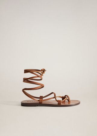Leather strap sandals - Women | Mango USA