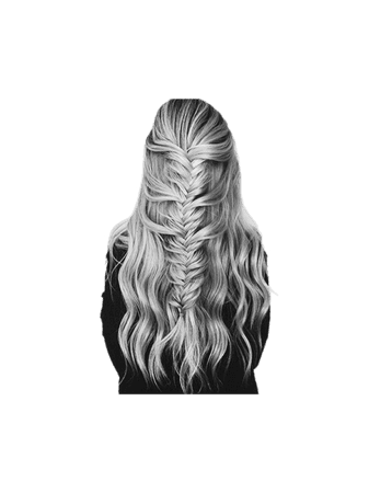 silver hair braid