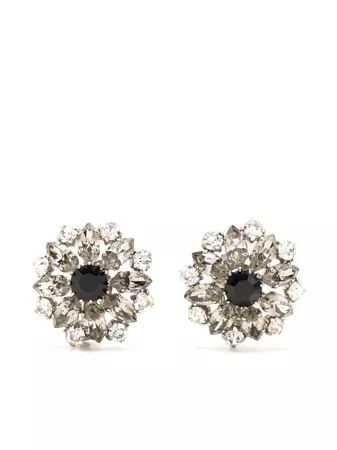 Christian Dior 1950s pre-owned rhinestone-embellished clip-on Earrings - Farfetch