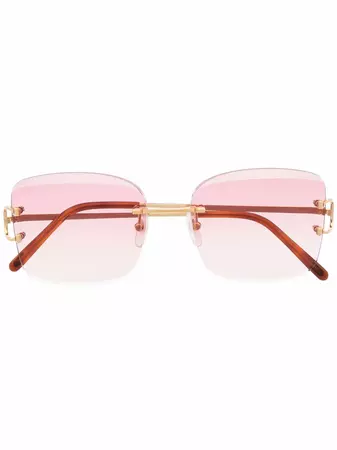 Cartier Eyewear square-frame Gradient Sunglasses - Farfetch