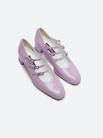 KINA Lilac patent leather mary janes | Carel Paris Shoes