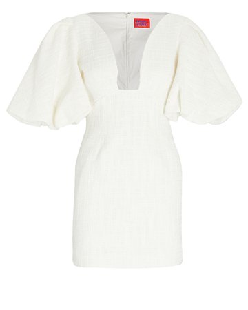 Solace London Delphi Puff Sleeve Tweed Dress | INTERMIX®