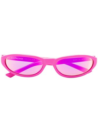 Balenciaga Eyewear Pink oval sunglasses