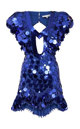 Sequin Embroidered Mesh Mini Dress By Raisa Vanessa | Moda Operandi