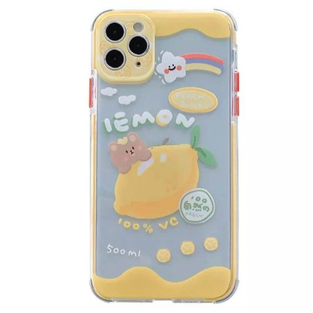 Lemon juice phone case