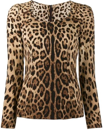 leopard print blouse