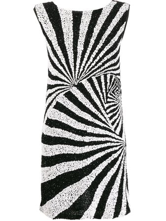 Black P.a.r.o.s.h. Mod-Style Sequinned Dress | Farfetch.com