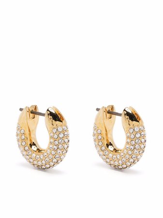 Swarovski Dextera crystal-embellished hoop earrings - FARFETCH
